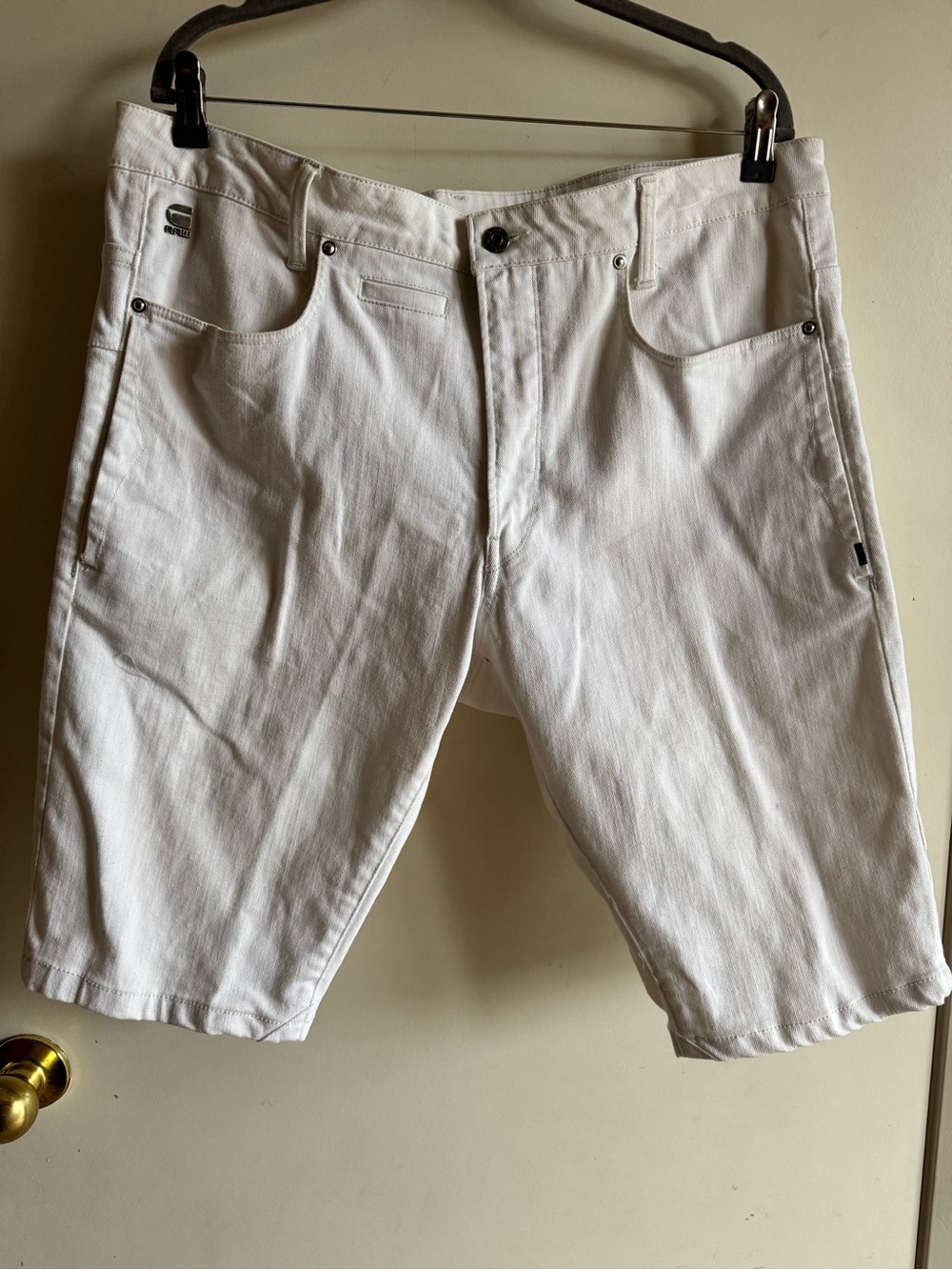 G-Star Raw White Men's Denim Shorts